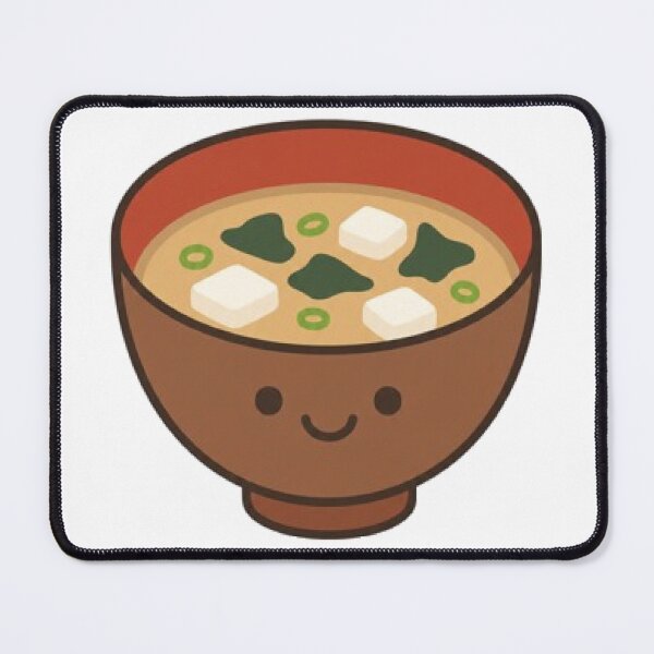 Item preview, Cute Kawaii Miso Soup Bowl Japanese Food designed and sold by vekotpu.