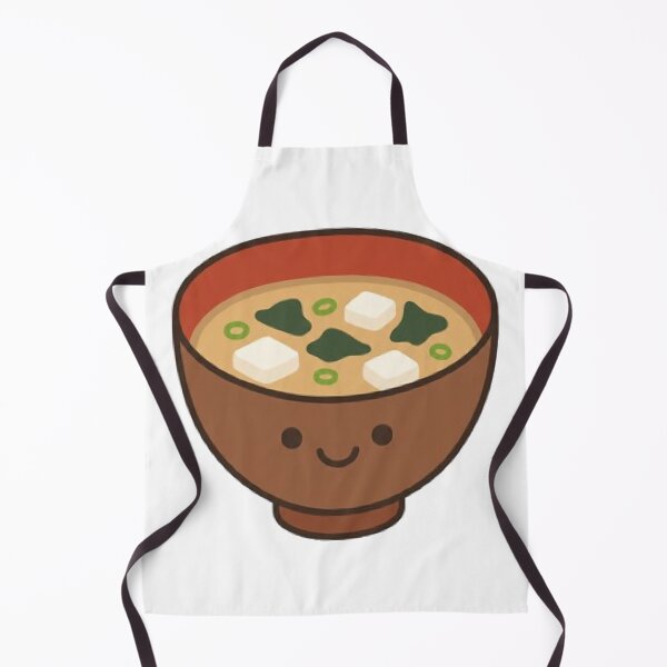 Item preview, Cute Kawaii Miso Soup Bowl Japanese Food designed and sold by vekotpu.