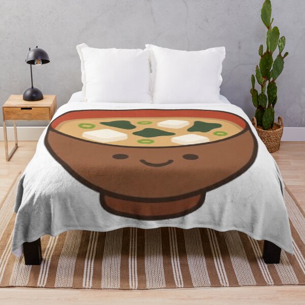 Item preview, Cute Kawaii Miso Soup Bowl Japanese Food designed and sold by vekotpu.