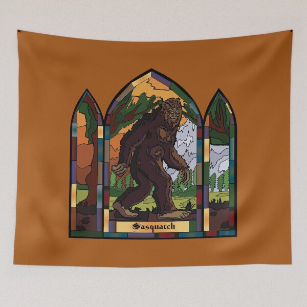 Item preview, Sasquatch Stain glass designed and sold by kerriestuff.