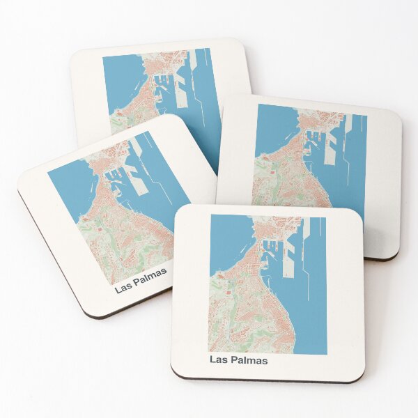 Item preview, Las Palmas Minimalistic Map Art designed and sold by MapsNerd.