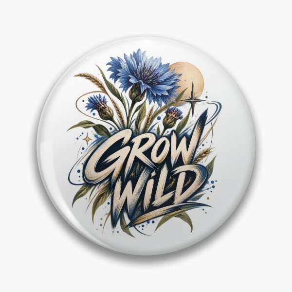 Item preview, Grow Wild – Blue Cornflower in Moonlight designed and sold by NiSchi LaVida.