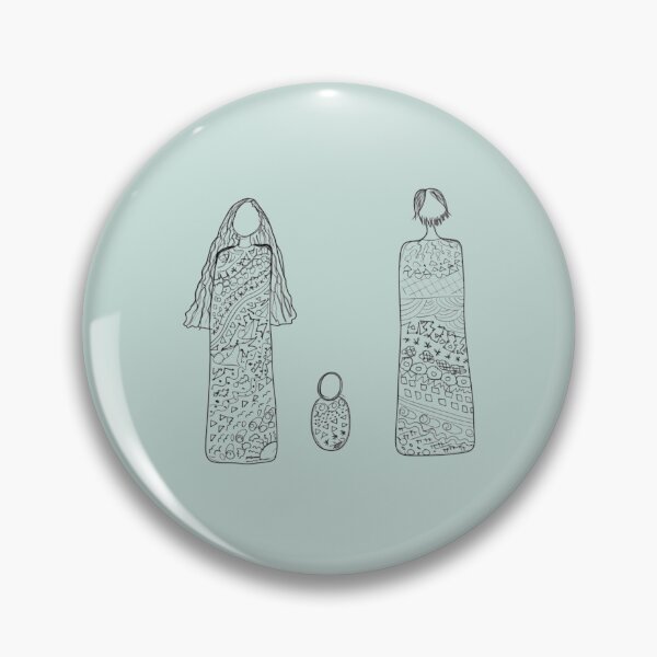Item preview, Abstract Nativity Figures — Hand-Drawn Black and White Minimalist Art designed and sold by Liberarteprint.