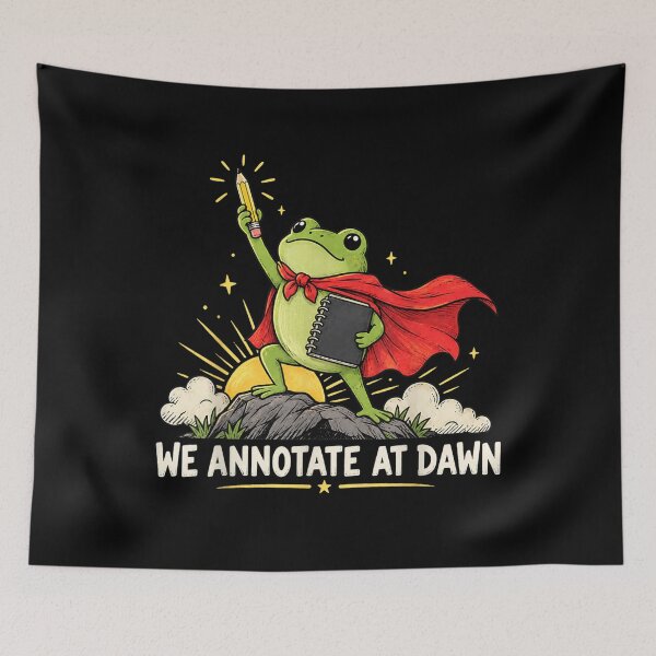 Item preview, We Annotate At Dawn Frog English Teacher Back to School  designed and sold by ocustdaleman.