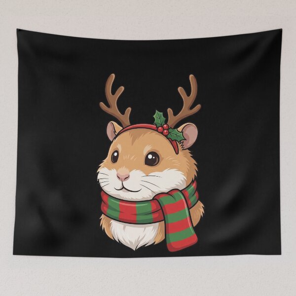Item preview, Hamster Reindeer Christmas Holiday Pet Lover designed and sold by Ruuper4all.