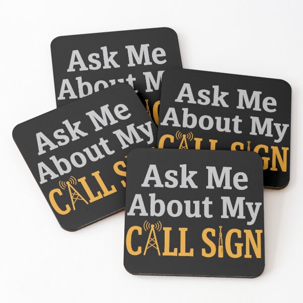 Item preview, Ask Me About My Call Sign Ham Radio designed and sold by Sekla-Studio.