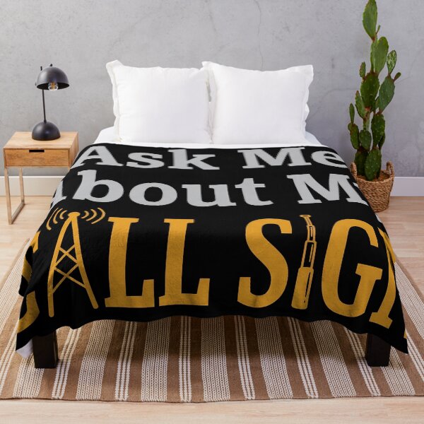 Item preview, Ask Me About My Call Sign Ham Radio designed and sold by Sekla-Studio.