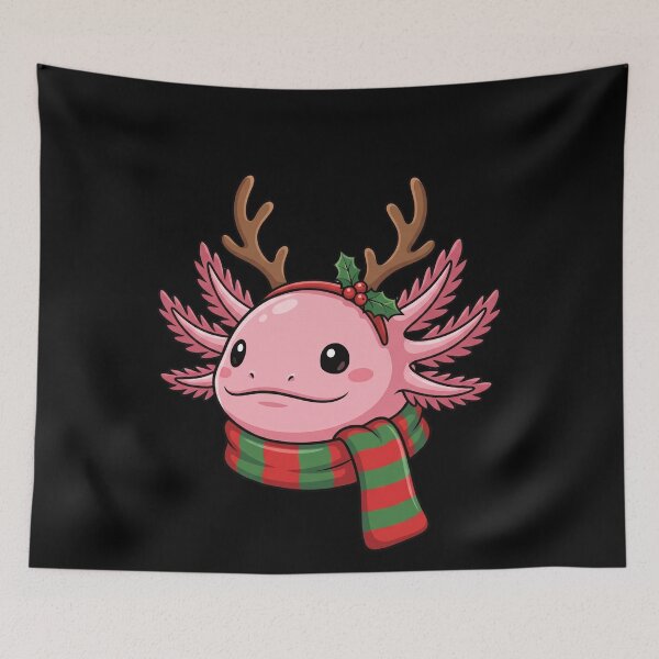 Item preview, Christmas Axolotl Reindeer Holiday Pet designed and sold by Ruuper4all.