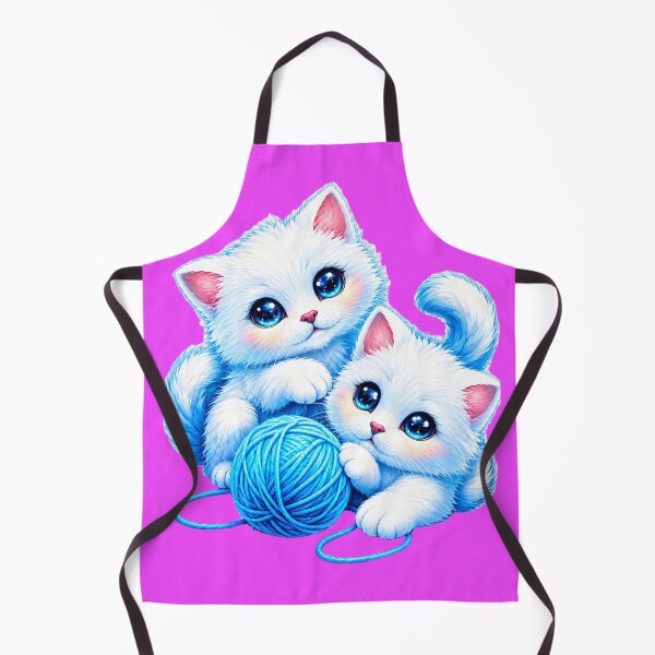 Item preview, Cute Blue Kittens with Yarn Ball designed and sold by MagicCrystal.