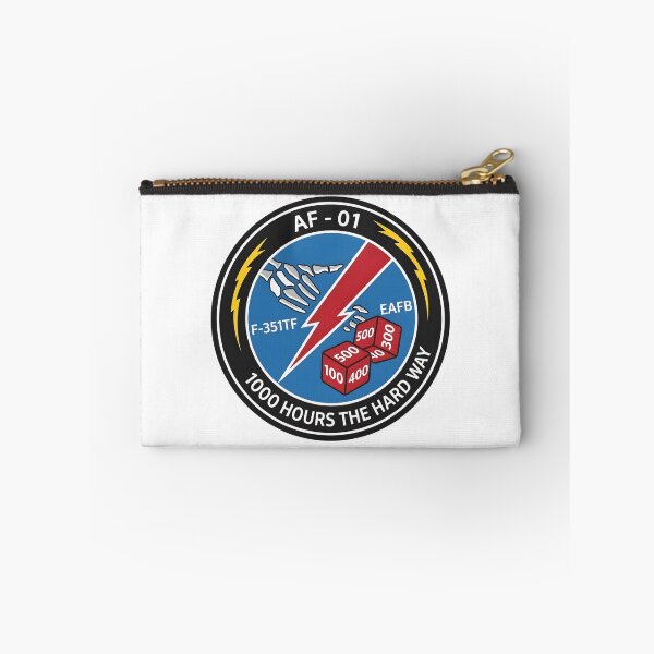 Item preview, USAF F-35A AF-01 1000 Hours The Hard Way Flight Test Patch designed and sold by CharlieDesings.