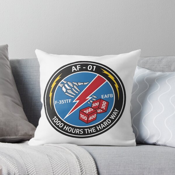 Item preview, USAF F-35A AF-01 1000 Hours The Hard Way Flight Test Patch designed and sold by CharlieDesings.