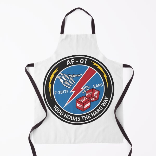 Item preview, USAF F-35A AF-01 1000 Hours The Hard Way Flight Test Patch designed and sold by CharlieDesings.