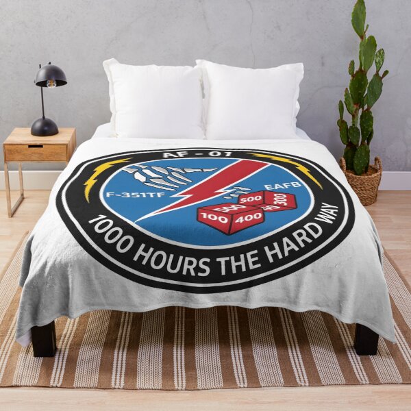 Item preview, USAF F-35A AF-01 1000 Hours The Hard Way Flight Test Patch designed and sold by CharlieDesings.