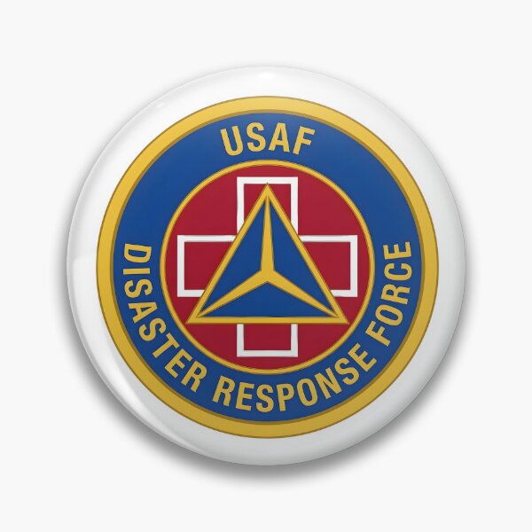 Artikelvorschau, USAF Katastrophenschutz-Einsatz-Emblem-Aufnäher entworfen und verkauft von CharlieDesings.
