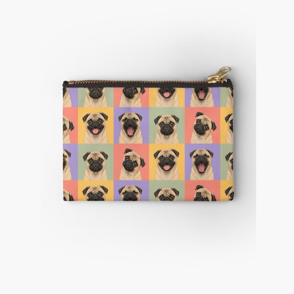 Item preview, Colorful Pug Pop Art Portrait Grid designed and sold by pixiedustpaint.