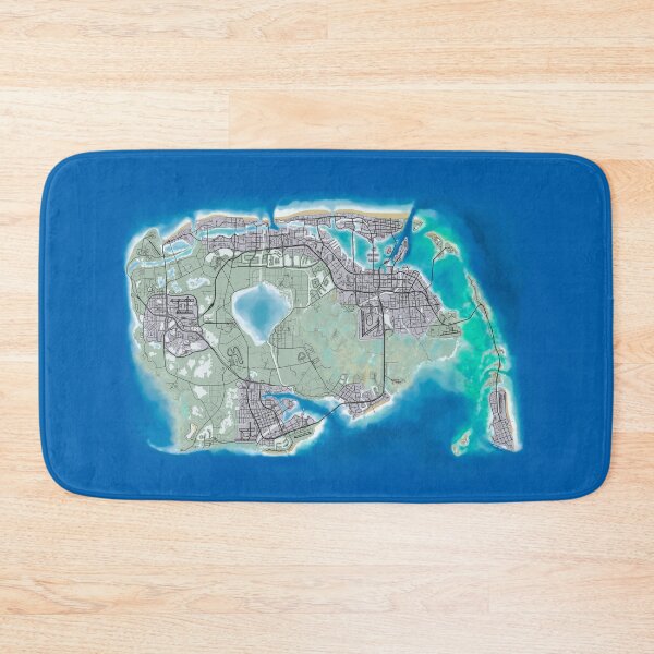 Item preview, Grand Therft Auto 6 GTA VI Vice City Map Poster  designed and sold by sunriseagony.