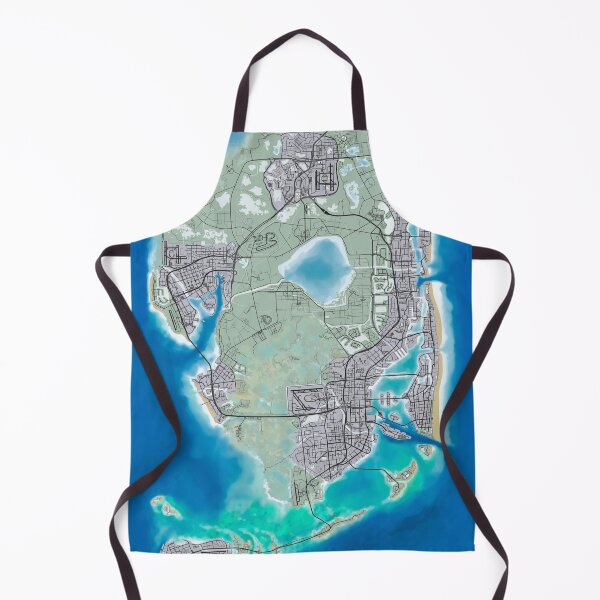 Item preview, Grand Therft Auto 6 GTA VI Vice City Map Poster  designed and sold by sunriseagony.