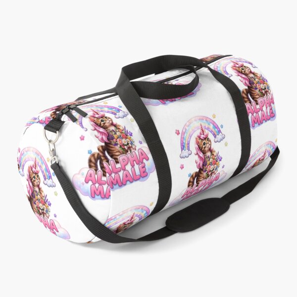 Item preview, Funny Alpha Male Funny Kitten Rainbow Floral designed and sold by gear-posters.