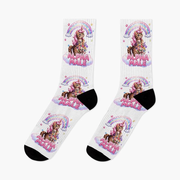 Item preview, Funny Alpha Male Funny Kitten Rainbow Floral designed and sold by gear-posters.