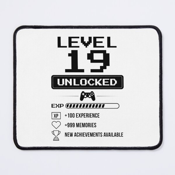 Item preview, Level 19 Unlocked birthday gift designed and sold by NumbersFort.