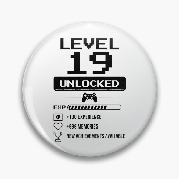 Item preview, Level 19 Unlocked birthday gift designed and sold by NumbersFort.