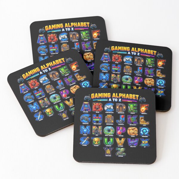 Item preview, Gaming Alphabet A to Z Gamer Video Game Design designed and sold by NoetherSym.