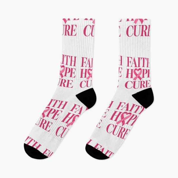Item preview, Faith Hope Cure Pink Ribbon Breast Cancer Heart designed and sold by UniversPlant | Blooming with Hope.