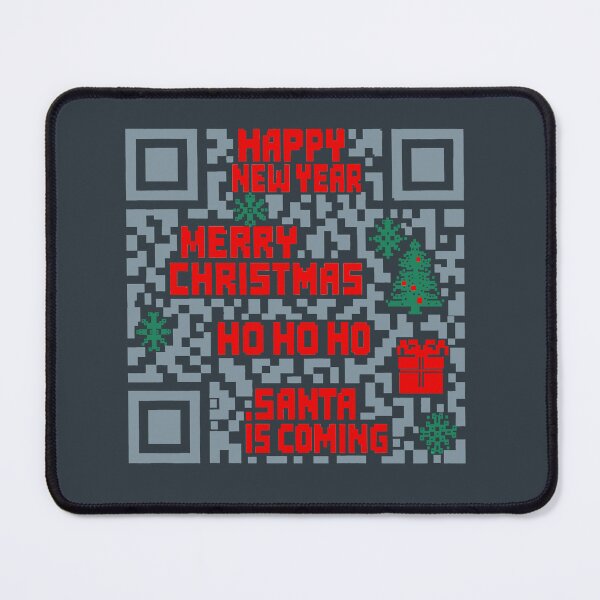 Item preview, Christmas QR code pixlated lite blue designed and sold by Goldy_Stuff.