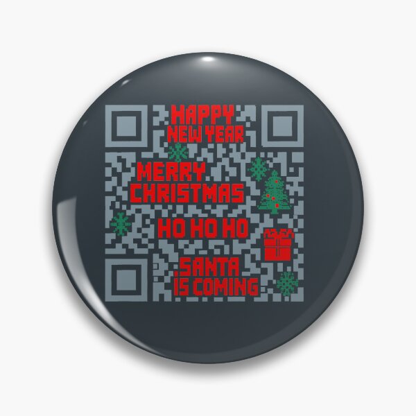 Item preview, Christmas QR code pixlated lite blue designed and sold by Goldy_Stuff.