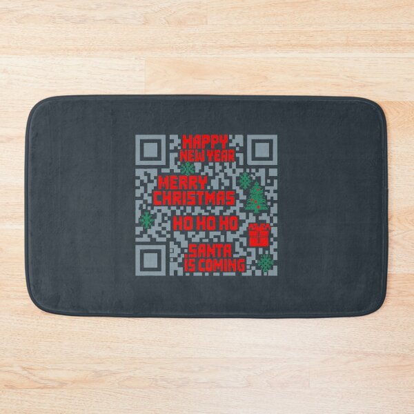 Item preview, Christmas QR code pixlated lite blue designed and sold by Goldy_Stuff.