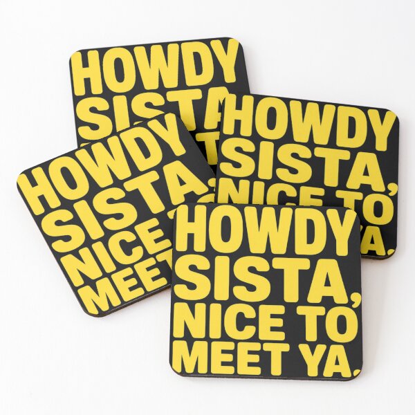 Item preview, Howdy Sista Nice To Meet Ya – Retro Western Typography designed and sold by creativerooney.