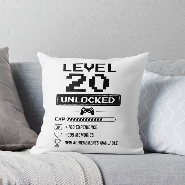 Item preview, Level 20 Unlocked birthday gift designed and sold by NumbersFort.
