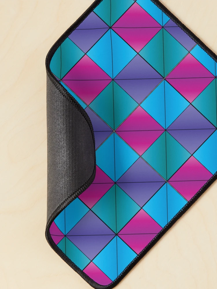 Thumbnail 2 of 5, Mouse Pad, Color Block Geometry | Retro Abstract Pattern | Colorful Pattern designed and sold by Half Mess.