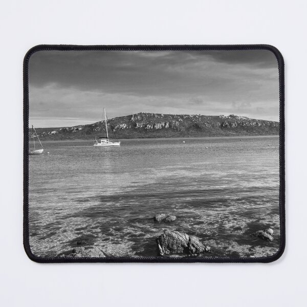 Item preview, Monochrome Ocean Harbor and Rocky Shoreline of South Africa designed and sold by Faith Based Decor & Art &Gifts.