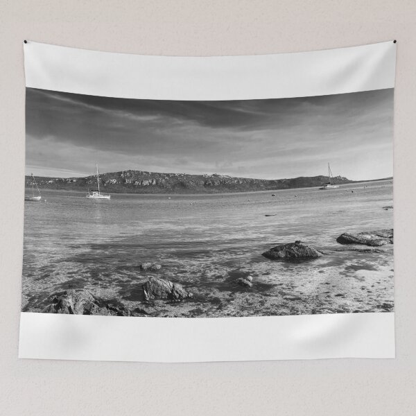 Item preview, Monochrome Ocean Harbor and Rocky Shoreline of South Africa designed and sold by Faith Based Decor & Art &Gifts.