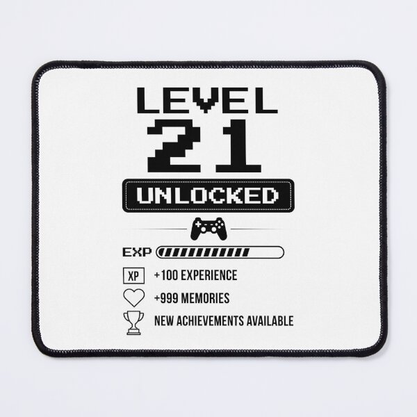 Item preview, Level 21 Unlocked birthday gift designed and sold by NumbersFort.