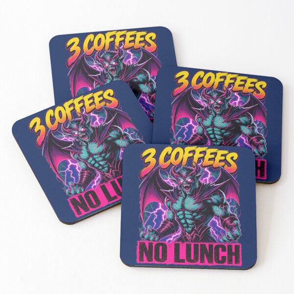 Item preview, Three Coffees No Lunch designed and sold by fergusgonzalez.