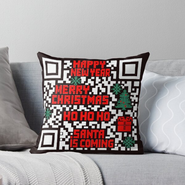 Item preview, Christmas QR code pixlated white designed and sold by Goldy_Stuff.