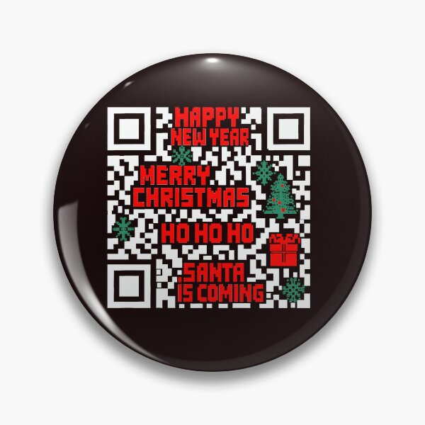 Item preview, Christmas QR code pixlated white designed and sold by Goldy_Stuff.