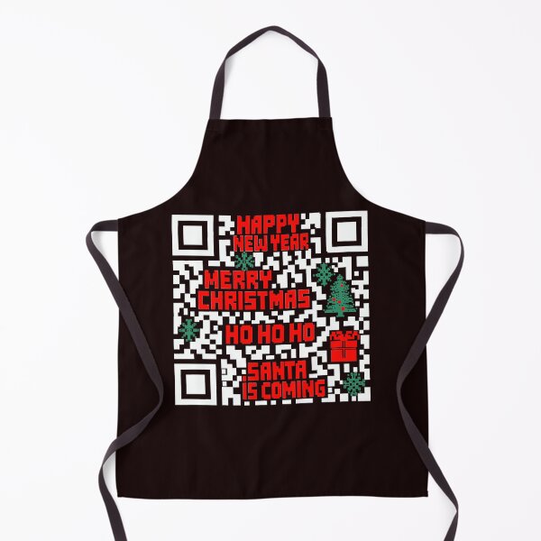 Item preview, Christmas QR code pixlated white designed and sold by Goldy_Stuff.