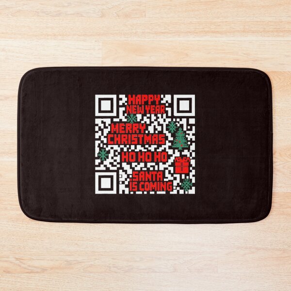 Item preview, Christmas QR code pixlated white designed and sold by Goldy_Stuff.