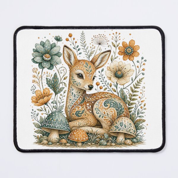 Item preview, Floral Folk Art Deer designed and sold by MichalHau.