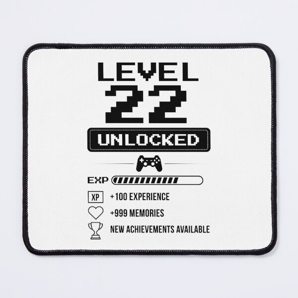 Item preview, Level 22 Unlocked birthday gift designed and sold by NumbersFort.
