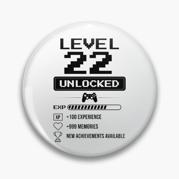 Item preview, Level 22 Unlocked birthday gift designed and sold by NumbersFort.