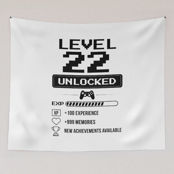 Item preview, Level 22 Unlocked birthday gift designed and sold by NumbersFort.