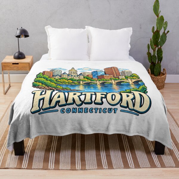 Item preview, Hand Drawn Hartford Connecticut Travel Souvenir Landmark Gift designed and sold by MichaeIRellov.