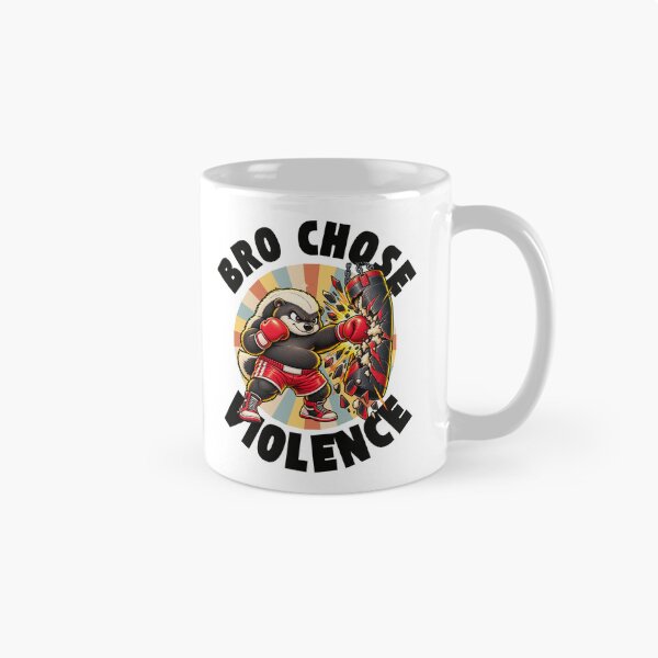 Item preview, Bro Chose Violence – Funny Boxing Badger Vintage Fighter designed and sold by Peerless-Prime.