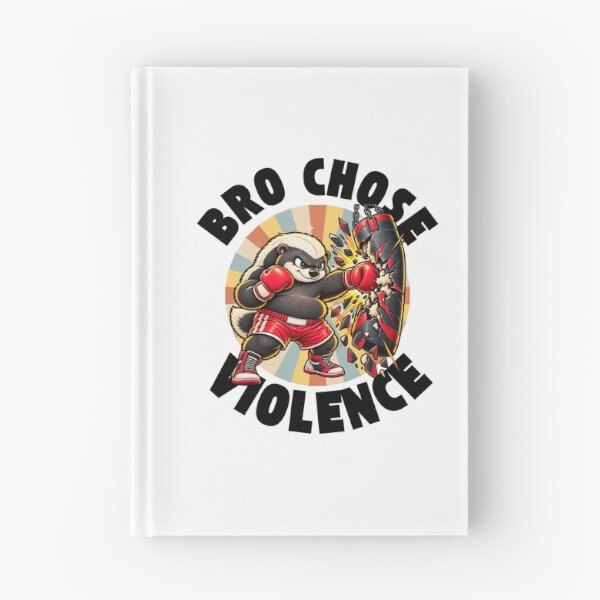 Item preview, Bro Chose Violence – Funny Boxing Badger Vintage Fighter designed and sold by Peerless-Prime.