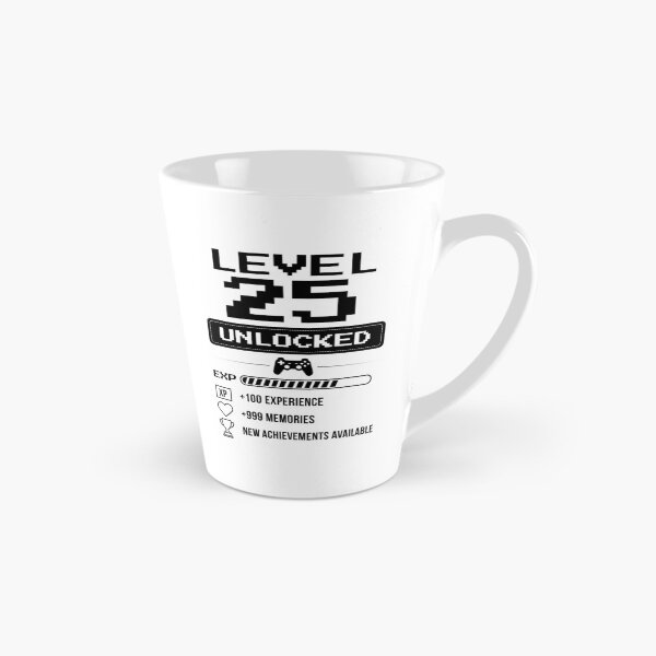 Item preview, Level 25 Unlocked birthday gift designed and sold by NumbersFort.