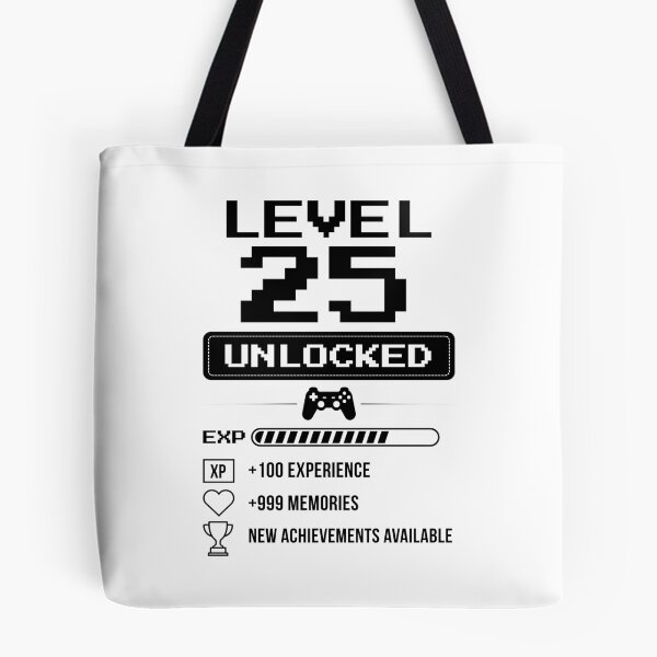 Item preview, Level 25 Unlocked birthday gift designed and sold by NumbersFort.